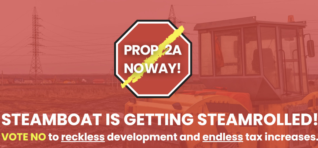 red stop sign saying prop 2a noway